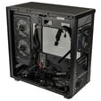GSI SmartAssembly ARGB Glass Micro-ATX PC case, mid tower, Micro-ATX, Tempered Glass - black, 750 watts Gold power supply image number null