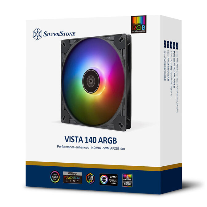 SilverStone VISTA Performance PWM L&uuml;fter, ARGB - 140 mm, Schwarz image number 9