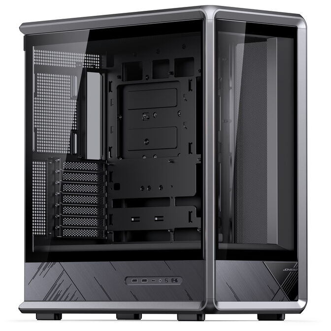 Jonsbo D401 PC Case, Mid-Tower, ATX, Tempered Glass - black image number 0