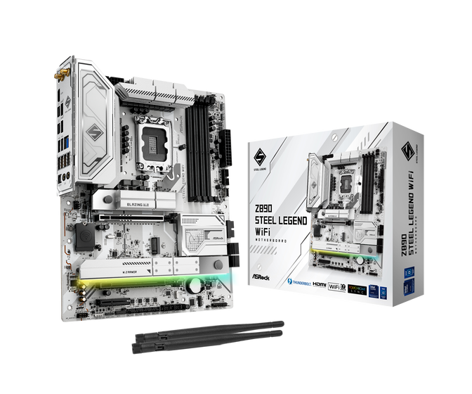 ASRock Z890 Steel Legend WiFi Mainboard, Sockel LGA 1851, Intel Z890, ATX, DDR5 image number 0