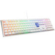 Ducky One 3 Classic Pure White Gaming Tastatur, RGB LED - MX-Clear image number null