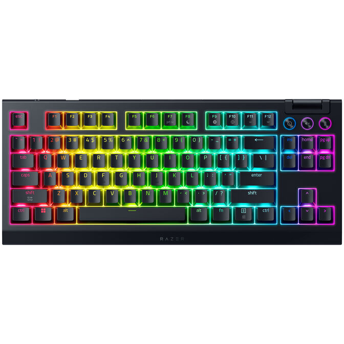 Razer BlackWidow V4 Tenkeyless HyperSpeed kabellose Gaming-Tastatur, RGB - Orange Taktile Switches, ISO (DE) image number 1