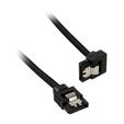 Corsair Premium Sleeved SATA-Kabel gewinkelt, schwarz 30cm - 2er Pack image number null