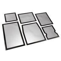 Demciflex dust filter set for Cooler Master HAF XM - black/black