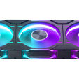 PHANTEKS D30 PWM Reverse Airflow D-RGB L&uuml;fter, 3er Pack - 120mm, schwarz image number null