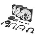 Corsair iCUE Link LX120 RGB, PWM L&uuml;fter, 3er Pack - 120mm, schwarz image number null