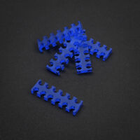 King Mod Service 12-Slot Kabelkamm 3mm klein - blau - 5er Set