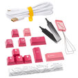 Ducky One 3 Gossamer TKL Pink Gaming Keyboard - MX-Black Clear Top (US) image number null