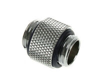 Bitspower Adapter gerade G1/4 Zoll AG auf G1/4 Zoll AG - lang, silber gl&auml;nzend