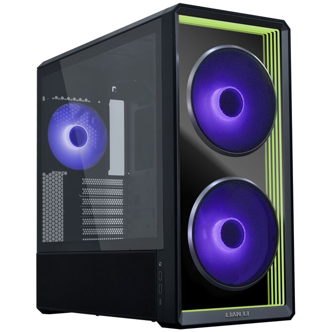 Lian Li LANCOOL 217 INF PC-Geh&auml;use Bundle + 3x UNI FAN SL-INF 120 Reverse Blade L&uuml;fter - schwarz image number 1