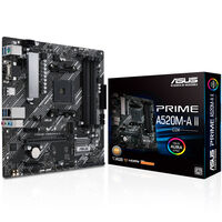 ASUS Prime A520M-A II/CSM, AMD A520 Mainboard, Sockel Socket AM4, DDR4