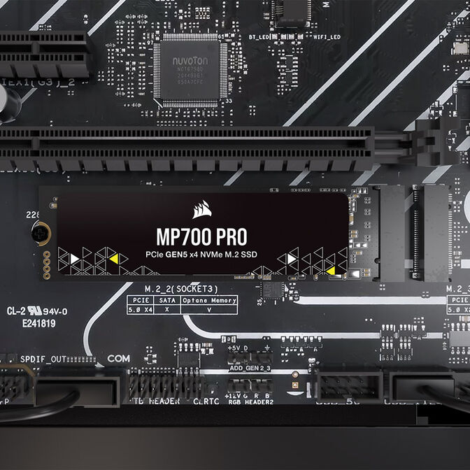 Corsair MP700 Pro NVMe SSD, PCIe 5.0 M.2 Typ 2280 - 4 TB image number 4