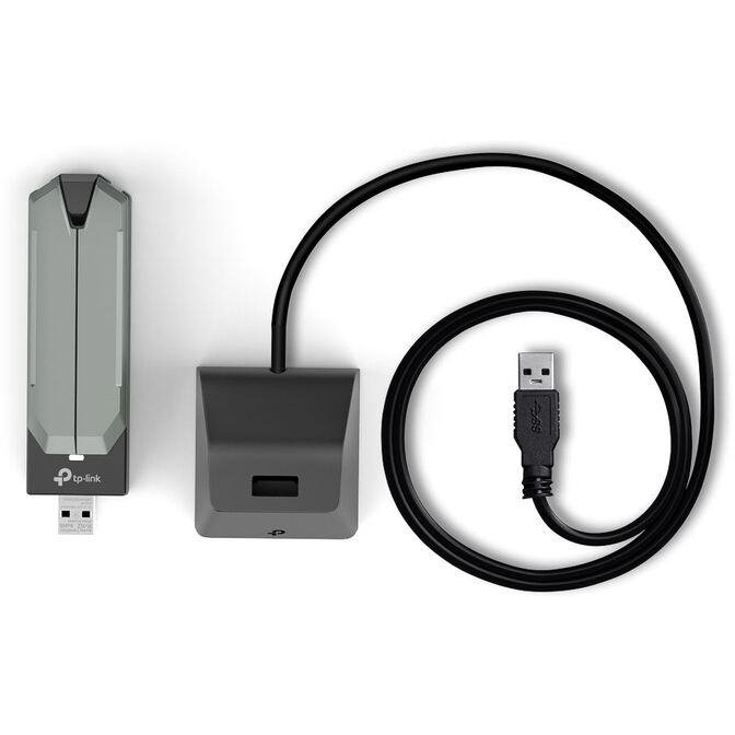 TP-Link Archer TBE400UH WLAN-Adapter, Wi-Fi 7 BE6500, USB 3.0, Tri-Band - schwarz image number 4