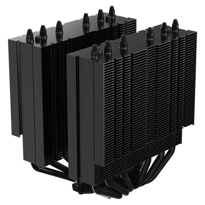 Alpenf&ouml;hn Matterhorn 2 Aurora Max CPU Cooler, 250 W TDP, Dual-Tower, 2x 120 mm PWM, ARGB &ndash; Black image number 7