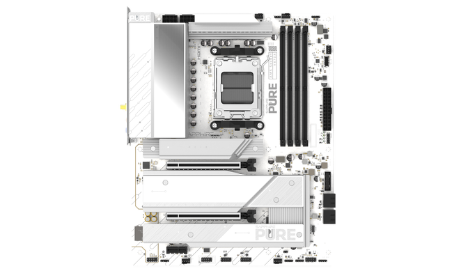 Sapphire Pure X870A WiFi7 Motherboard, Socket AM5, AMD X870, ATX, DDR5 image number 2