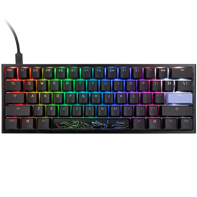 Ducky One 2 Pro Mini Gaming Tastatur, RGB LED - Cherry Blue (US) image number 1