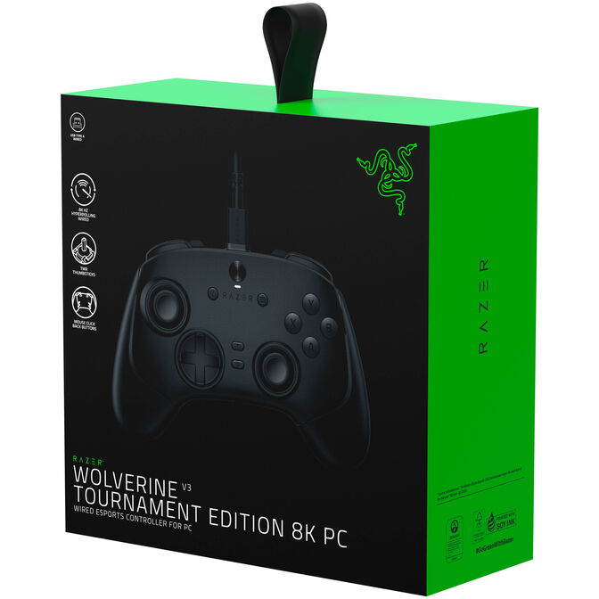 Razer Wolverine V3 Tournament Edition 8K PC-Controller, 8kHz-HyperPolling, Anti-Drift - schwarz image number 15