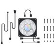 Alphacool Apex Stealth Metal Aurora PWM Fan, RGB - matte black, 120mm image number null
