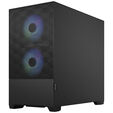 Fractal Design Pop Mini Air RGB Clear Tint Micro-ATX-Geh&auml;use, Tempered Glass - schwarz image number null