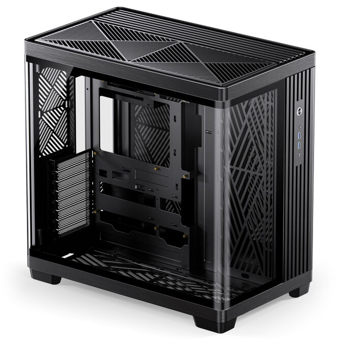Jonsbo TK-4 Case, Mid-Tower, ATX, Tempered Glass - Black image number 3