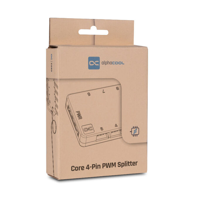 Alphacool Core 10x 4-Pin PWM Splitter - black image number 6