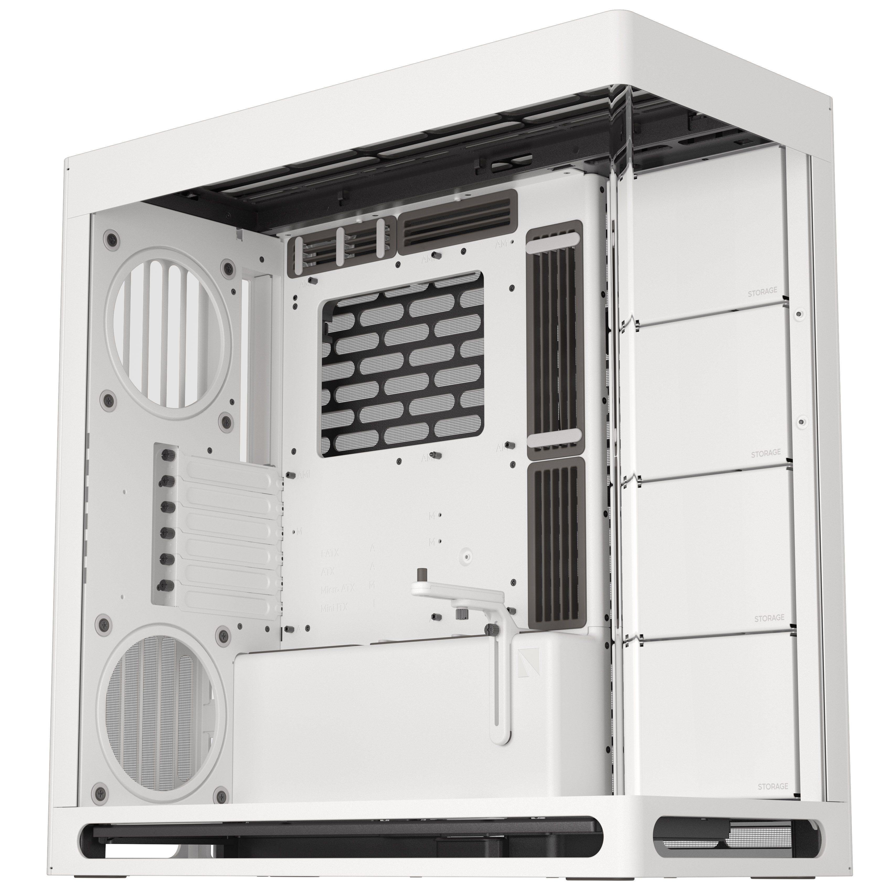 HAVN HS 420 PC-Geh&auml;use, Midi-Tower, E-ATX, Tempered Glass - wei&szlig;