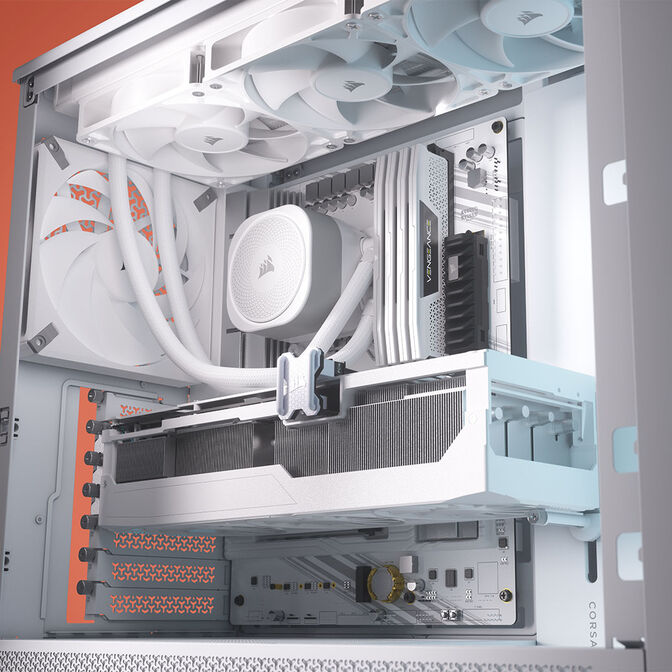 Corsair Frame 4000D RS ARGB PC-Geh&auml;use, Midi-Tower, E-ATX, RGB, Tempered Glass - wei&szlig; image number 12
