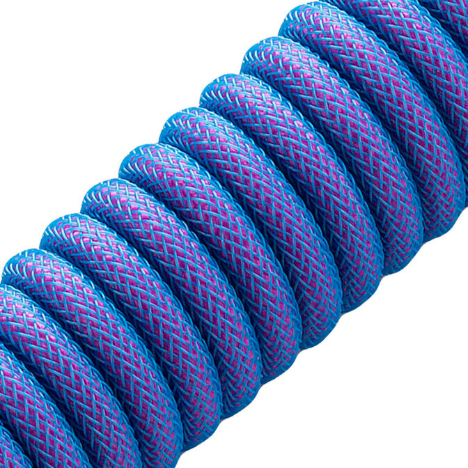 CableMod PRO Coiled Keyboard Cable USB-C zu USB Typ A, Galaxy Blue - 150cm image number 1