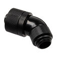 Alphacool HF connection 45 degrees G1/4 inch female thread to 16/10mm - rotatable, black image number null