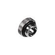 Bitspower Multi-Link Adapter Connection straight G1/4 inch female thread to 12mm outer diameter hard tube - Mini, silver glossy image number null