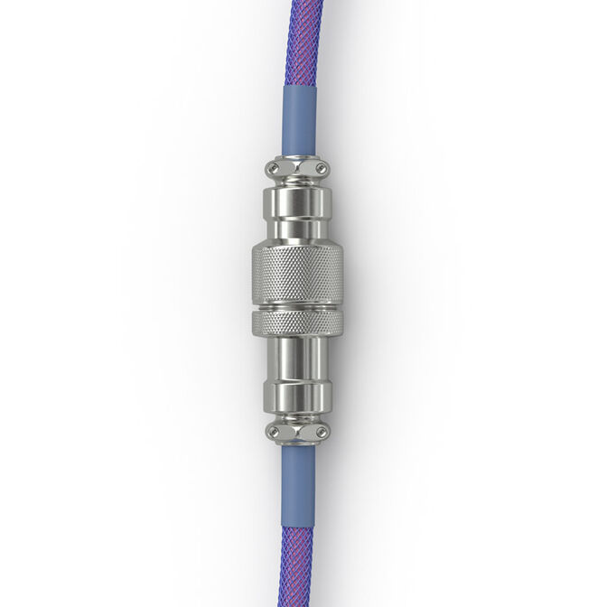 Glorious Coiled Cable Nebula, USB-C auf USB-A Spiralkabel - 1,37m, violett image number 2