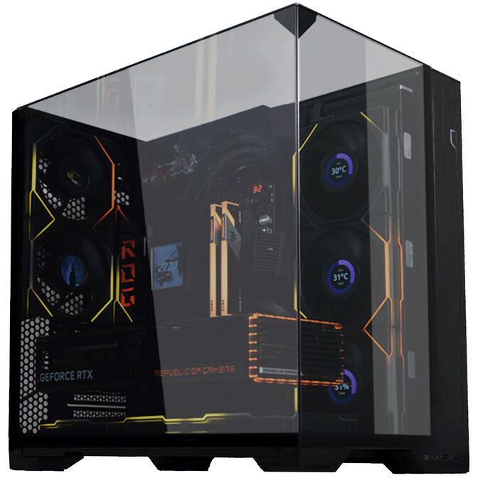 High-End Gaming-PC-Konfigurator, Lian Li O11 Vision Compact, AMD AM5, AMD Ryzen Prozessor, RTX 5080 / 5090 GPU, AiO Wasserk&uuml;hlung &ndash; ATX, schwarz image number 0
