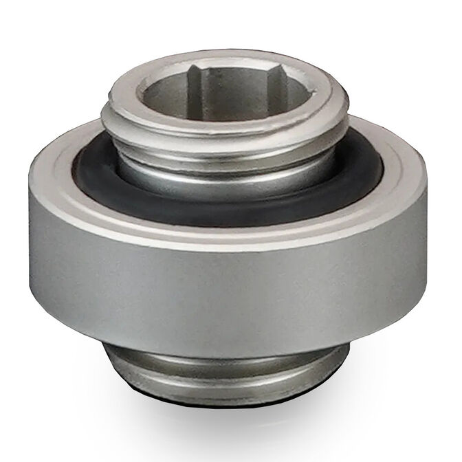 Thermal Grizzly DeltaMate Extender Fitting, Brass, G1/4&rdquo; Thread - Brass, MM7R image number 0