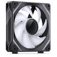 Jonsbo ZL-120B L&uuml;fter, PWM, ARGB - 120mm, schwarz, 3er-Pack image number null