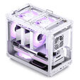 Jonsbo C6 MAX PC case, mini case, Micro-ATX, Tempered Glass - white image number null