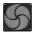 SilverStone SST-FF125B magnetic high-flow dust filter, black - 120mm image number null