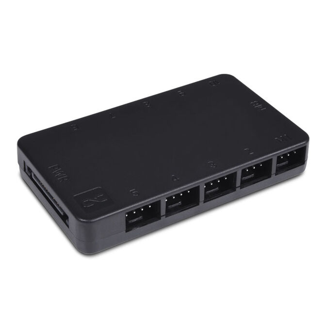 Alphacool Core 10x 4-Pin PWM Splitter - black image number 0