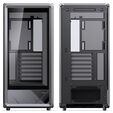 Jonsbo D401 PC Case, Mid-Tower, ATX, Tempered Glass - black image number null