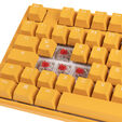 Ducky One 3 Yellow TKL Gaming Keyboard, RGB LED - MX-Red image number null