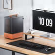 Jonsbo T7 PC Case, Mid Tower, mATX, Tempered Glass - black image number null
