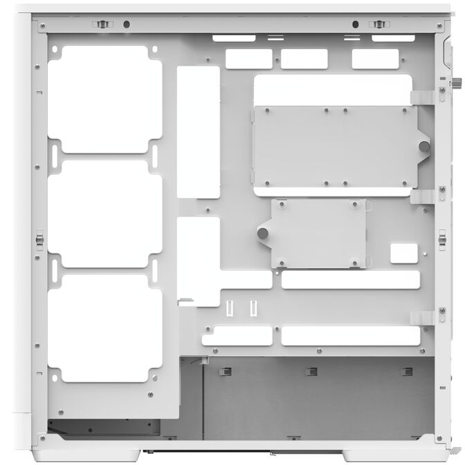 Aerocool D520A PC Case, Mid Tower, ATX, Tempered Glass, RGB - White image number 6