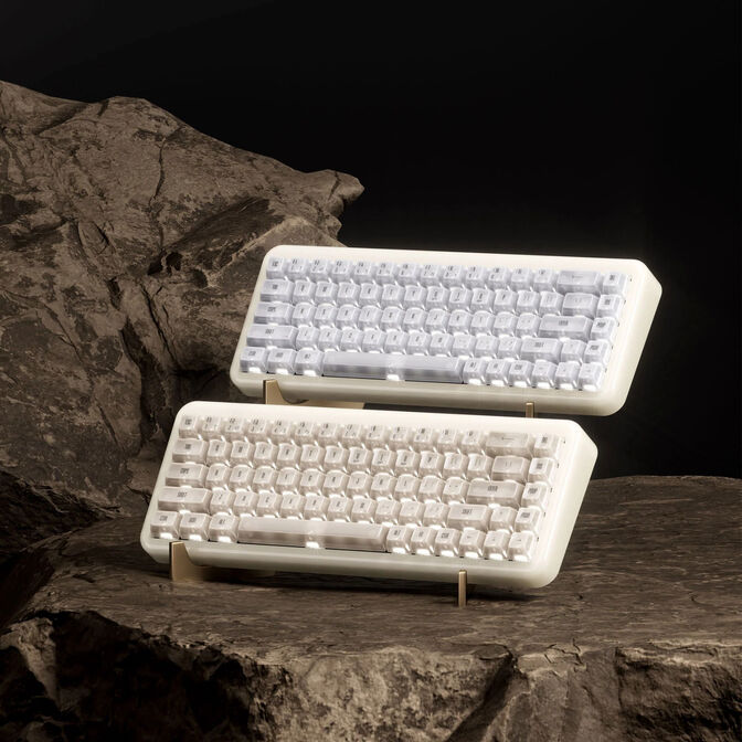 Akko YU01 White Jade Gaming Keyboard, RGB - 65%, V3 Piano Pro Switches, ANSI (US) image number 6
