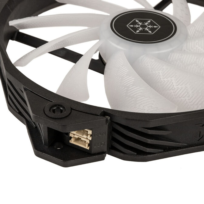 SilverStone Shark Force L&uuml;fter, ARGB - 160 mm, schwarz image number 3