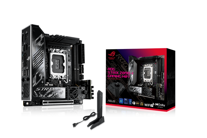ASUS ROG Strix Z890-I Gaming WiFi motherboard, LGA 1851 socket, Intel Z890, Mini-ITX, DDR5 image number 0