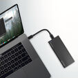 AXAGON EEM2-GTR externes Geh&auml;use f&uuml;r M.2 SSDs USB-C 3.2 Gen 2, schwarz image number null