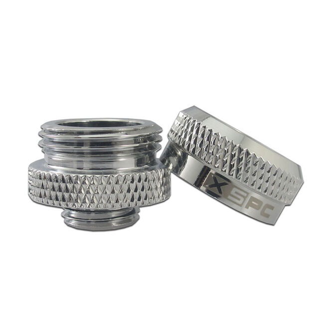 XSPC Anschluss G1/4" auf 14mm Hardtube, chrome - 8 St&uuml;ck image number 3