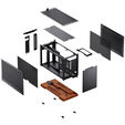 Jonsbo T9 Black PC-Geh&auml;use, Mini-Geh&auml;use, ITX, PCIe 5.0 Riserkabel - schwarz image number null