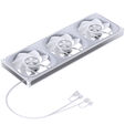 Jonsbo ZA-420WR PWM Fan, Reverse, ARGB - 3x 140mm, white image number null