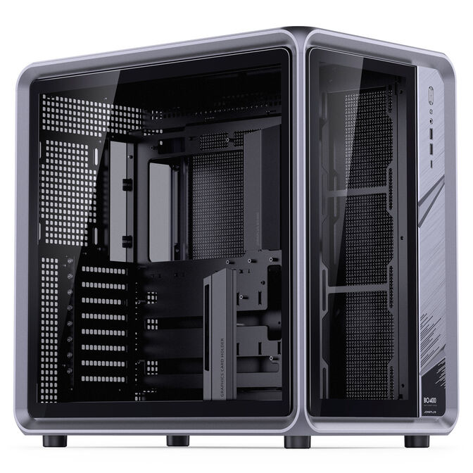 Jonsplus BO400 PC-Geh&auml;use, Midi-Tower, ATX, Tempered Glass &ndash; gunmetal grey image number 1