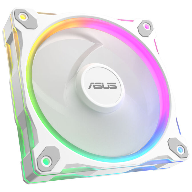 ASUS Prime MR120 ARGB-L&uuml;fter, PWM, Reverse - 120mm, wei&szlig; image number 1